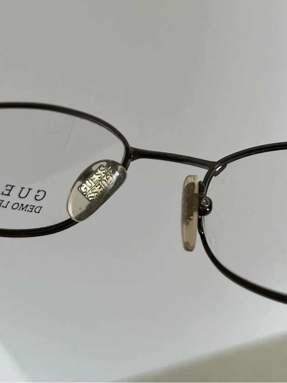 Vintage Guess Eyewear Gunmetal Wire Frames GU 596, 48/20 140 New Old Stock.